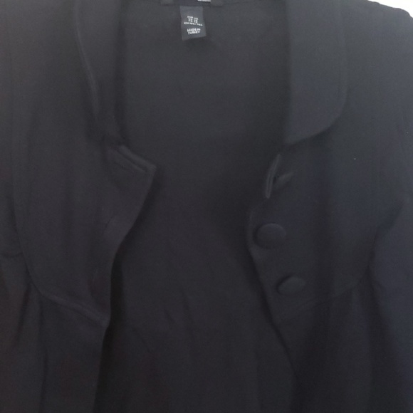 Black 3/4 sleeve jacket - Picture 3 of 5